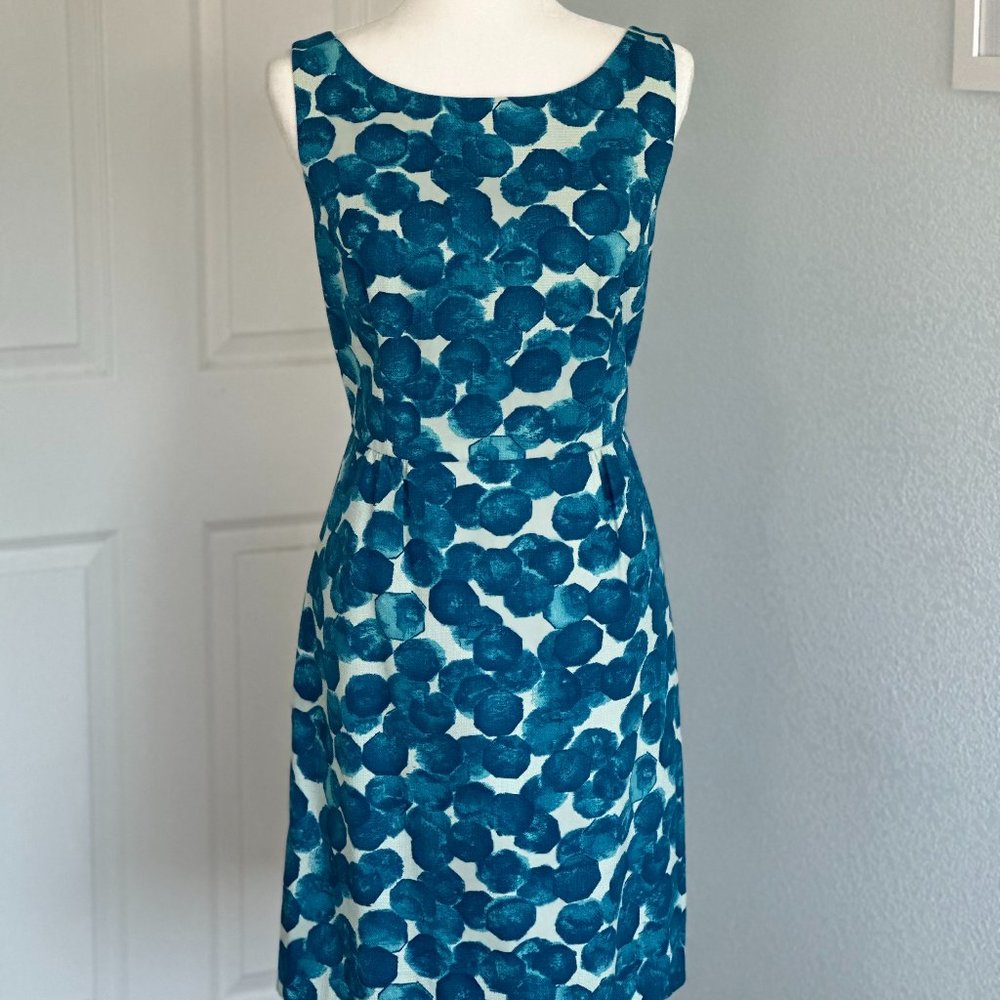 Anthropologie Tabitha Teal Dress 10 Vintage Vibe NWT